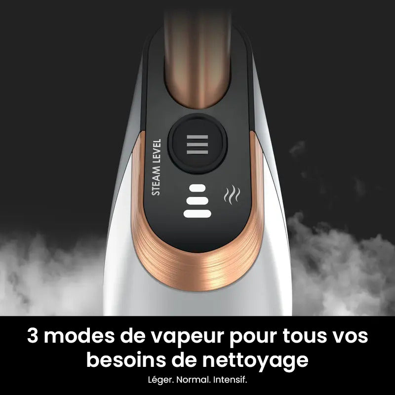 Balai vapeur Shark SteamSpot avec Steam Blaster – Blanc