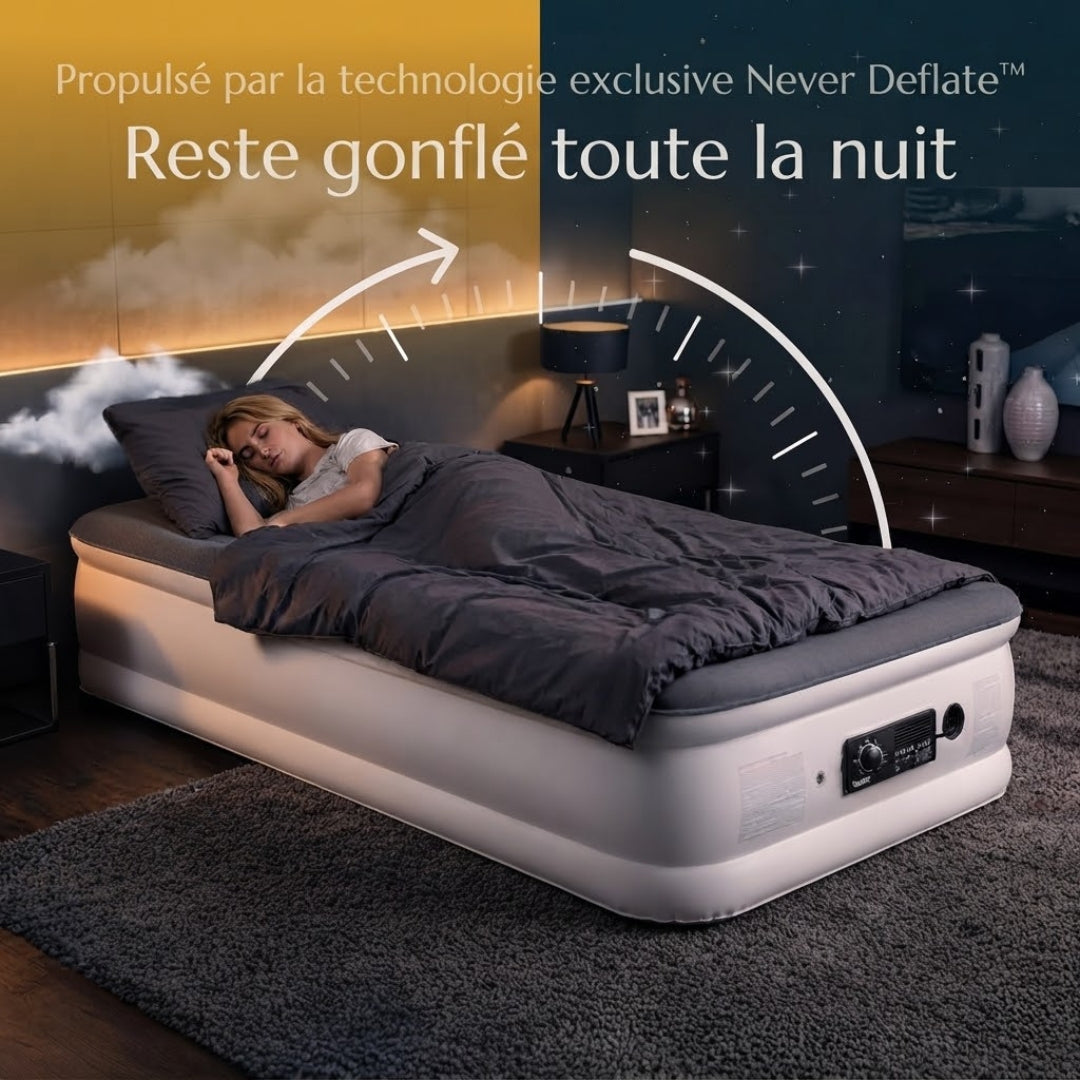 Matelas gonflable de luxe avec pompe intégrée