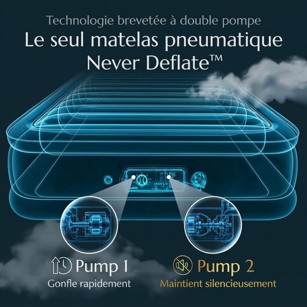 Matelas gonflable de luxe avec pompe intégrée