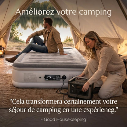 Matelas gonflable de luxe avec pompe intégrée
