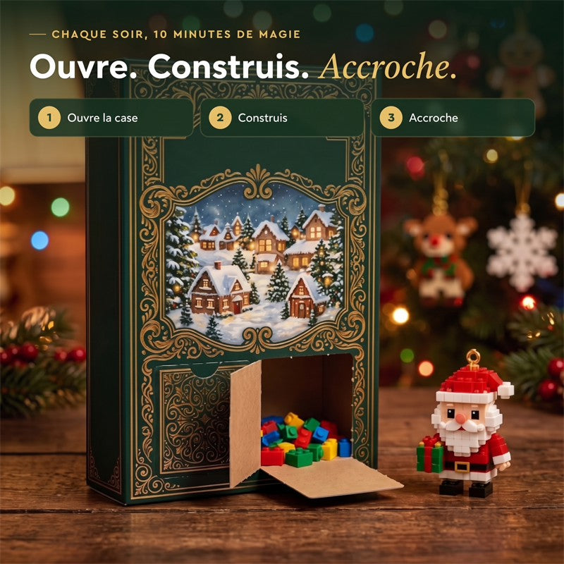 Avventina™ – Calendrier de l'Avent avec 24 mini décorations à construire