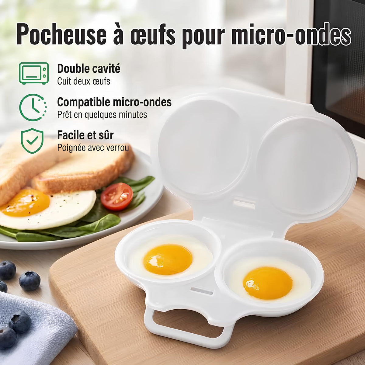 Pocheur d'Œufs Micro-Ondes