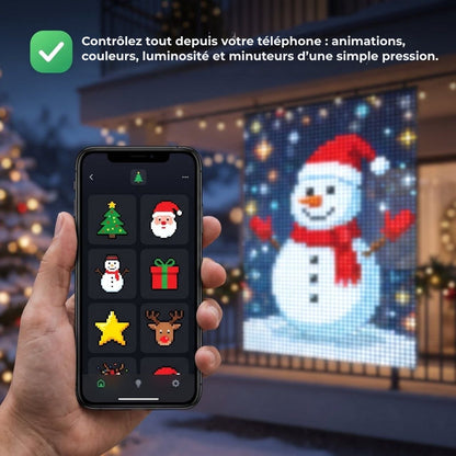Festilume™ – Rideau lumineux LED animé de Noël